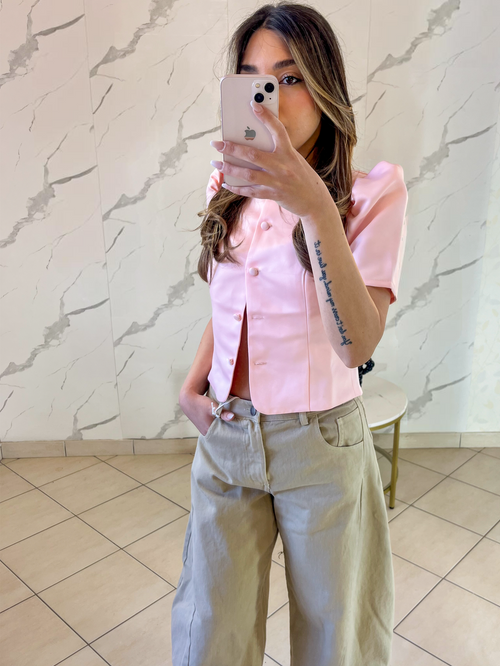 Ladies top-light pink