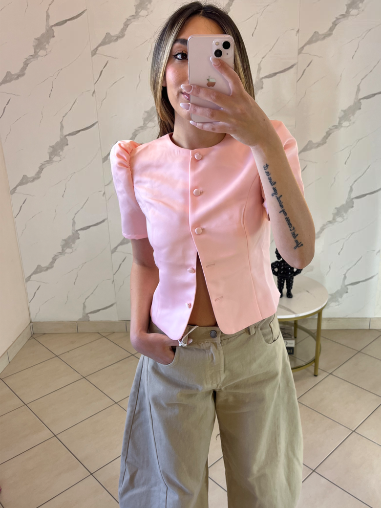 Ladies top-light pink