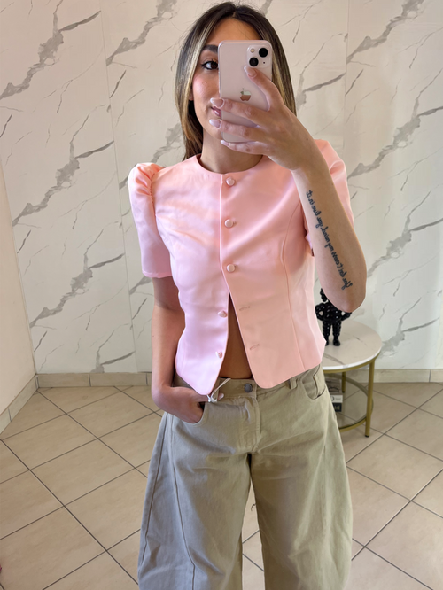 Ladies top-light pink