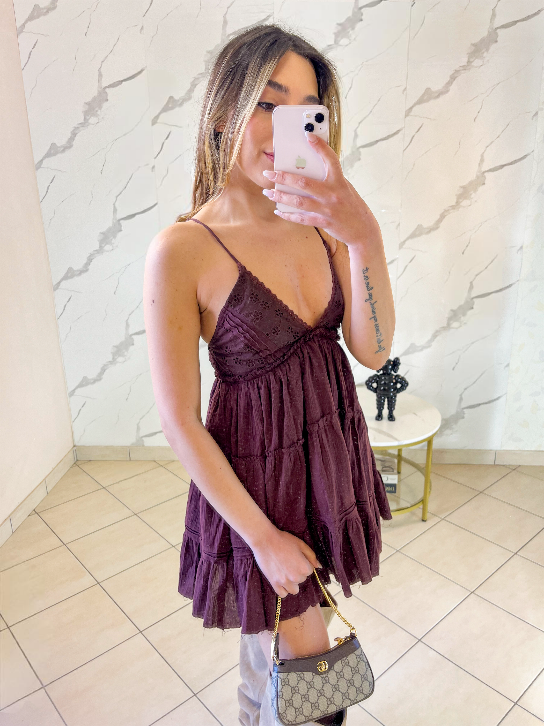 Strappy Tiered Mini Dress