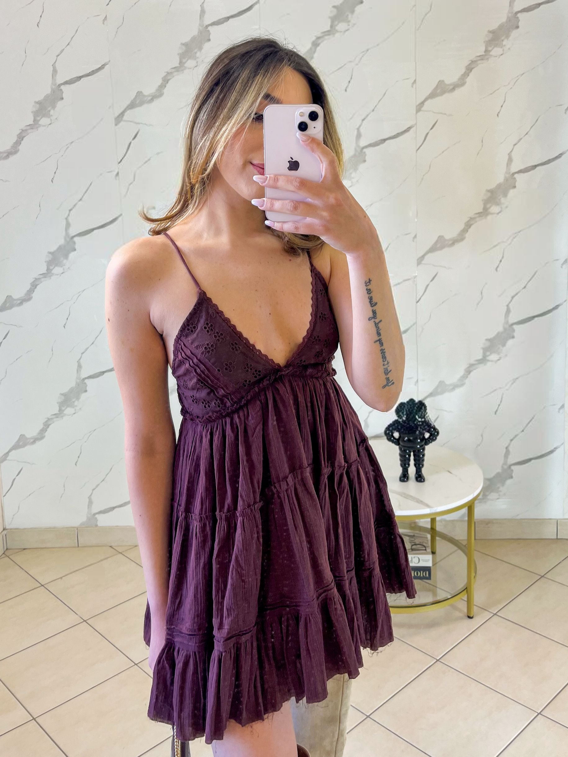 Strappy Tiered Mini Dress